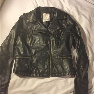Black Dollhouse Pleather Moto Jacket